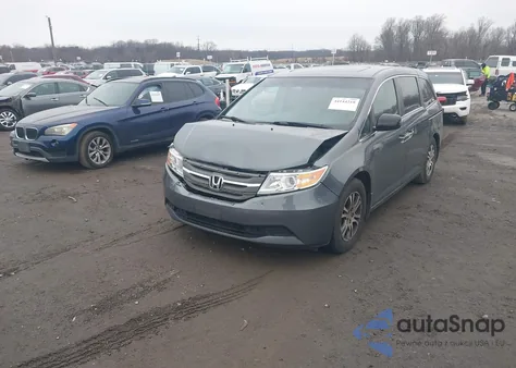 2013 Honda Odyssey Ex-L z USA, uszkodzony, nr VIN 5FNRL5H68DB064556